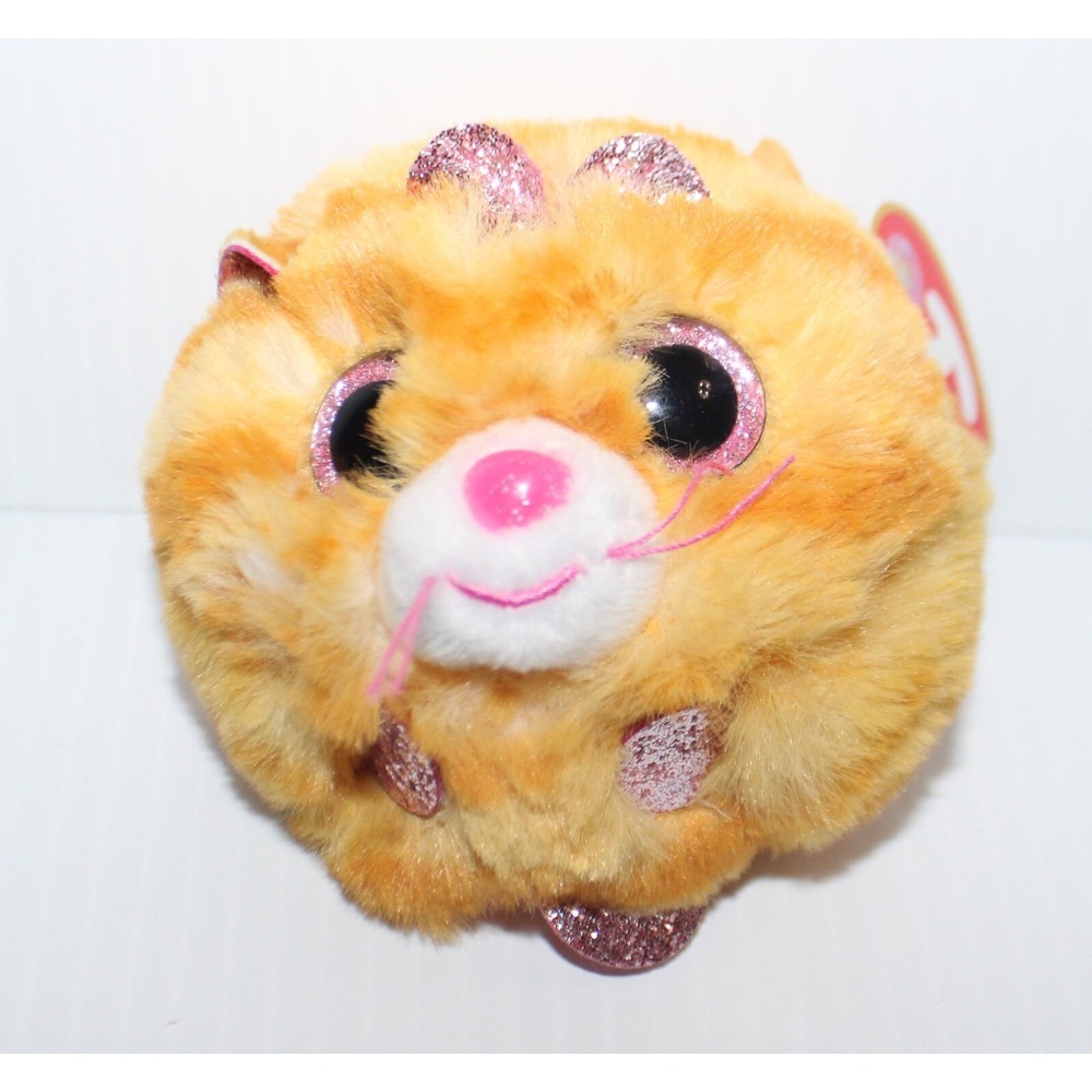 Ty Puffies Beanie Balls Plush - Tabitha The Cat 3 Inch